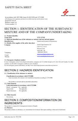 STS ST88 Safety Data Sheet